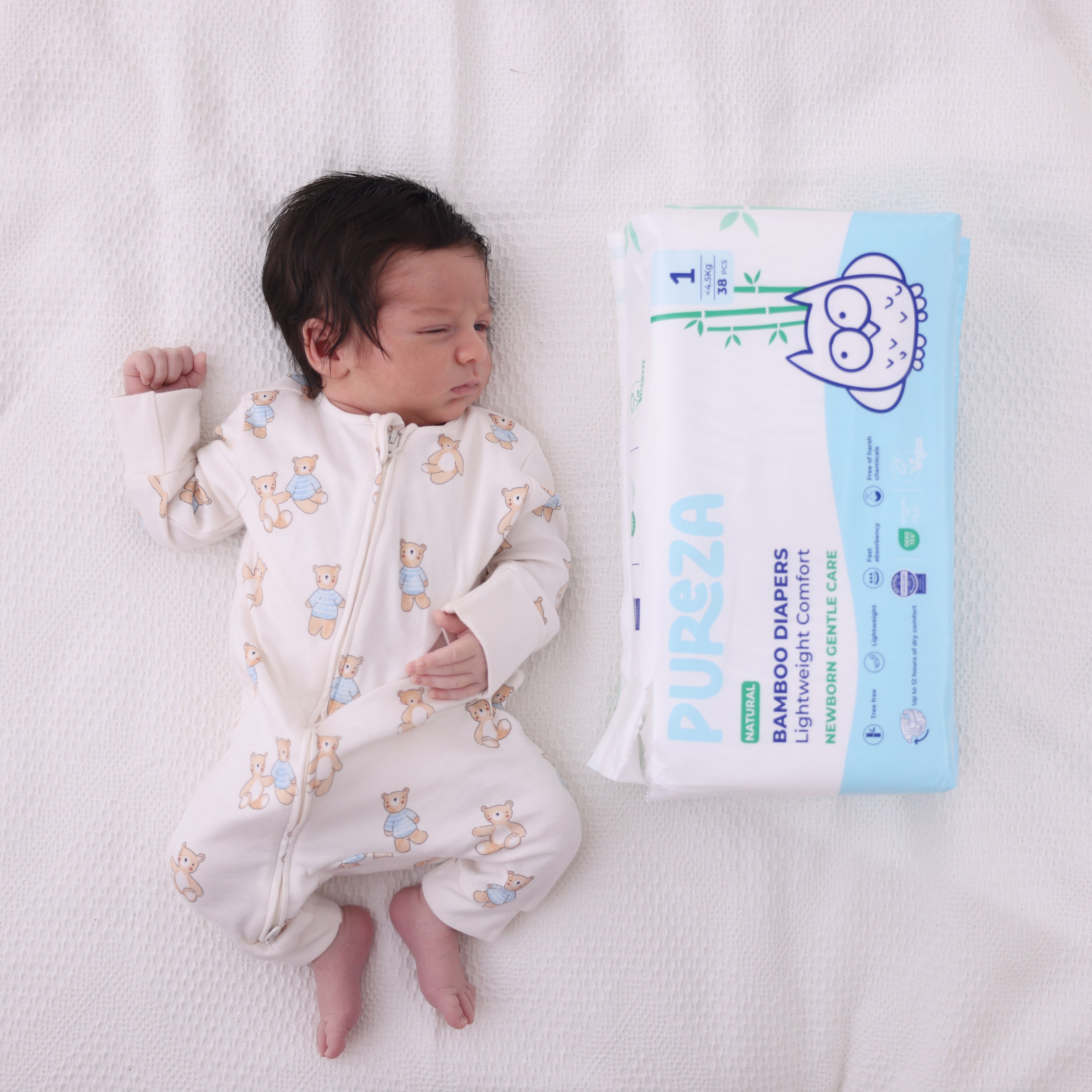Pureza Bamboo Diaper | Size 01