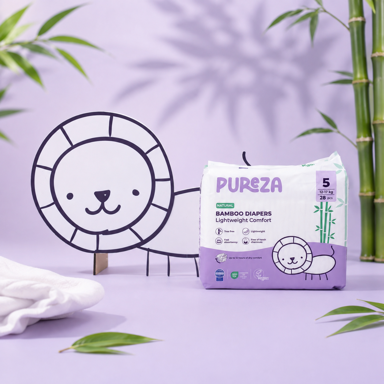 Pureza Bamboo Diaper | Size 05
